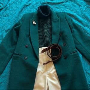 Forest Green Loft Trench Coat